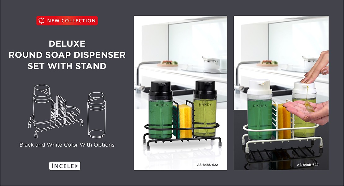 DELUXE SOAP DISPENSER ROUND