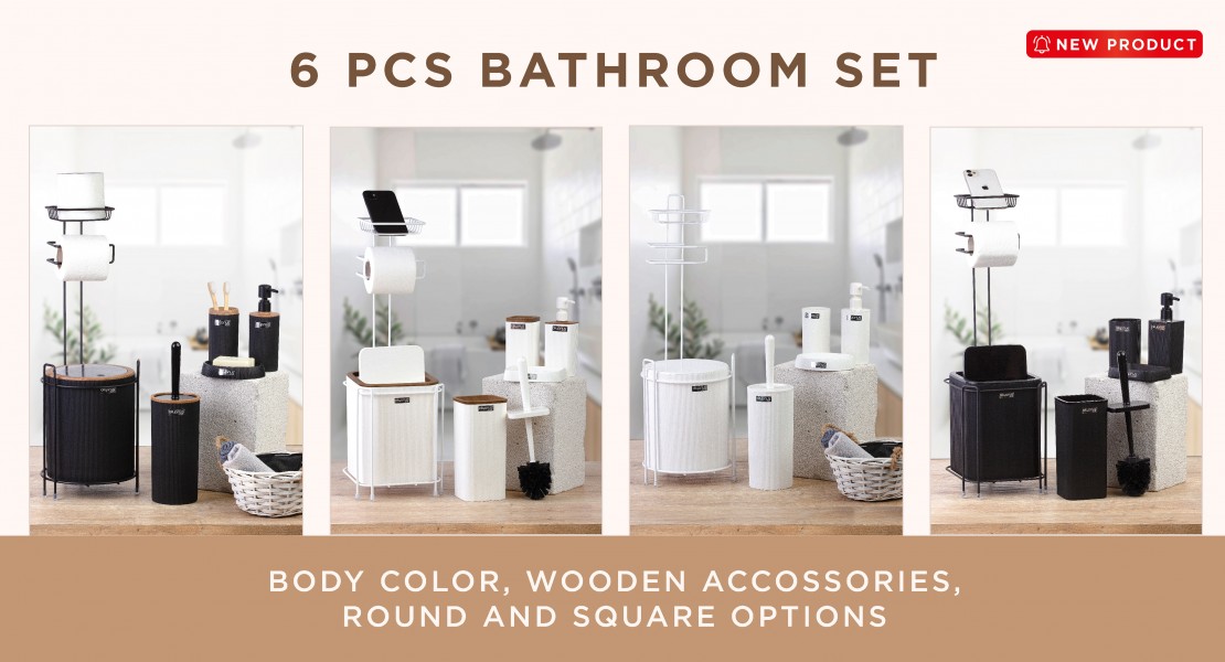 6 PCS BATHROOM SETS