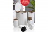 Bella Bathroom Set (5 Pcs) Wooden - White