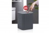 Striped Square Trash Can - Anthracite