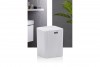 Striped Square Trash Can - White