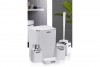 Diva Bathroom Set (5 Pcs) Chrome - White