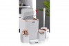 Diva Bathroom Set (5 Pcs) Rose - White