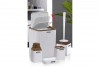 Diva Bathroom Set (5 Pcs) Wooden - White