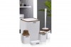 Diva Bathroom Set (5 Pcs) Wooden - White