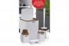 Diva Bathroom Set (5 Pcs) Wooden - White