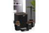 Diva Bathroom Set (5 Pcs) Wooden - Black