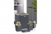 Diva Bathroom Set (5 Pcs) Gold - Anthracite