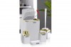 Diva Bathroom Set (5 Pcs) Gold - White