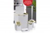 Diva Bathroom Set (5 Pcs) Gold - White