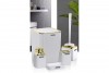 Diva Bathroom Set (5 Pcs) Gold - White