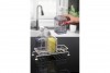 Double Transparent Soap Dispenser With Stand / Off - White