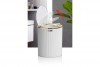 Bella Trash Can - Gold - White