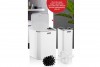 Square Bathroom Set (2 Pcs) Chrome - White