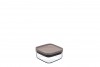 Square  Suction Storage Jar - Coliseum Brown (250 Ml)