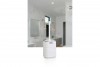 Luna Square Toilet Brush / Chrome - White