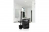 Luna Square Toilet Brush / Chrome - Black