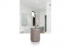 Luna Square Toilet Brush / Chrome - Brown