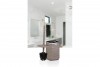 Luna Square Toilet Brush / Chrome - Brown