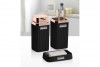 Stella Bathroom Set (3 Pcs) Rose - Black