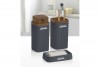 Stella Bathroom Set (3 Pcs) Wooden - Anthracite