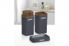 Stella Bathroom Set (3 Pcs) Wooden - Anthracite