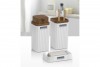 Stella Bathroom Set (3 Pcs) Wooden - White