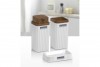 Stella Bathroom Set (3 Pcs) Wooden - White