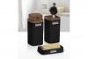 Stella Bathroom Set (3 Pcs) Wooden - Black