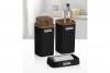 Stella Bathroom Set (3 Pcs) Wooden - Black