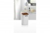 Striped Toothbrush Holder White - Wooden