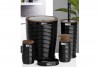 Elegance Bathroom Set (5 Pcs) Wooden - Black