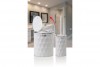 Diamond Bathroom Set (2 Pcs) White - Chrome