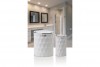 Diamond Bathroom Set (2 Pcs) White - Chrome