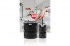 Diamond Bathroom Set (2 Pcs) Black - Chrome