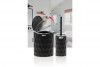 Diamond Bathroom Set (2 Pcs) Black - Chrome