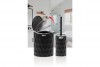 Diamond Bathroom Set (2 Pcs) Black - Chrome