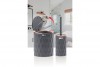 Diamond Bathroom Set (2 Pcs) Anthracite - Rose