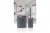 Diamond Bathroom Set (2 Pcs) Anthracite - Rose