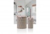 Diamond Bathroom Set (2 Pcs) Brown - Rose