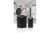 Diamond Bathroom Set (2 Pcs) Black - Rose