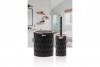 Diamond Bathroom Set (2 Pcs) Black - Rose