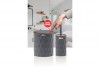 Diamond Bathroom Set (2 Pcs) Wooden - Anthracite