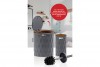 Diamond Bathroom Set (2 Pcs) Wooden - Anthracite