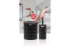 Diamond Bathroom Set (2 Pcs) Wooden - Black