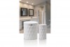 Diamond Bathroom Set (2 Pcs) White