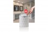 Diamond Trash Can White - Chrome