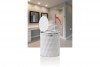 Diamond Trash Can White - Chrome