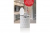 Diamond Trash Can White - Chrome