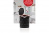 Diamond Trash Can Black - Rose